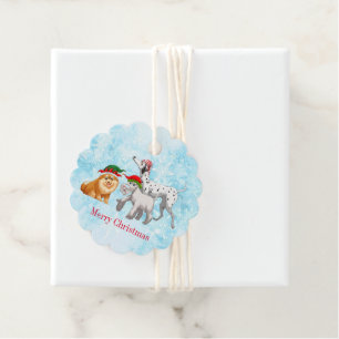 Etiqueta de regalo de navidades