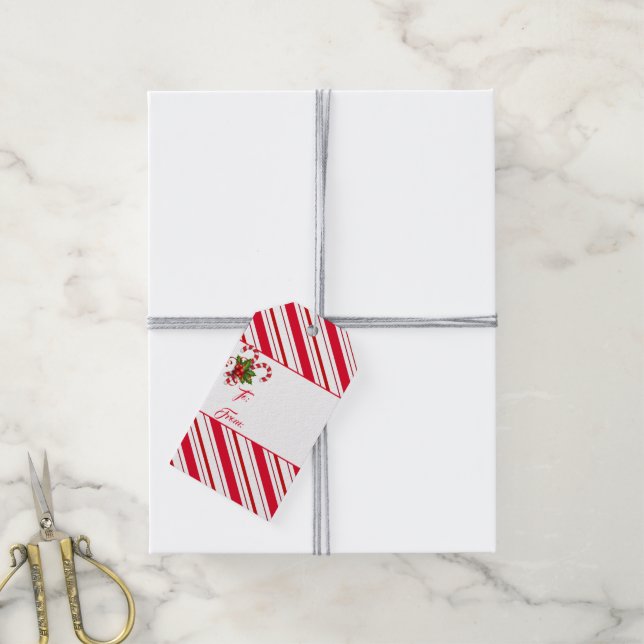 Etiqueta de regalo de navidades (Con cuerda)