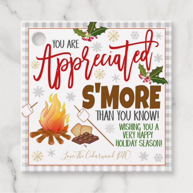 Etiqueta De Regalo De navidades (Anverso)