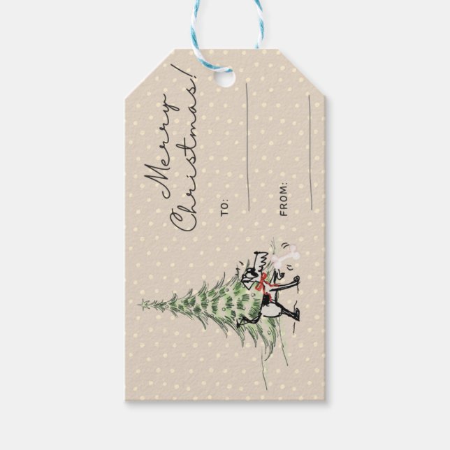 Etiqueta de regalo de navidades (Anverso)