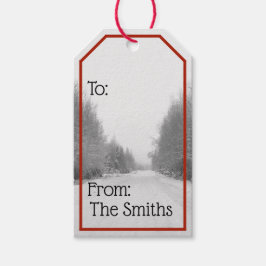 Etiqueta de regalo de navidades