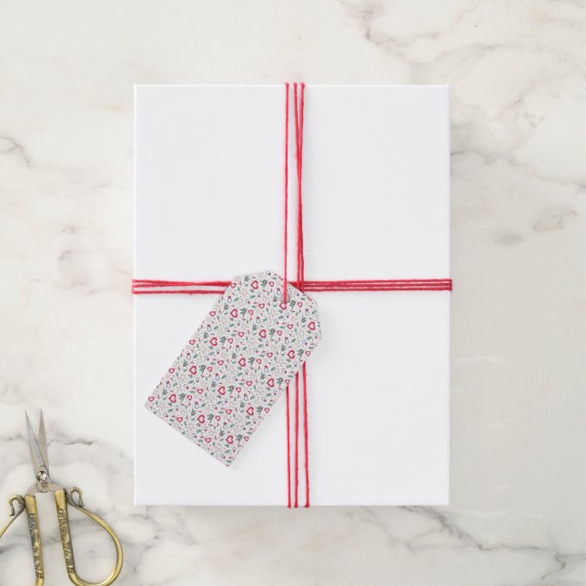 Etiqueta de regalo de navidades (Con cuerda)