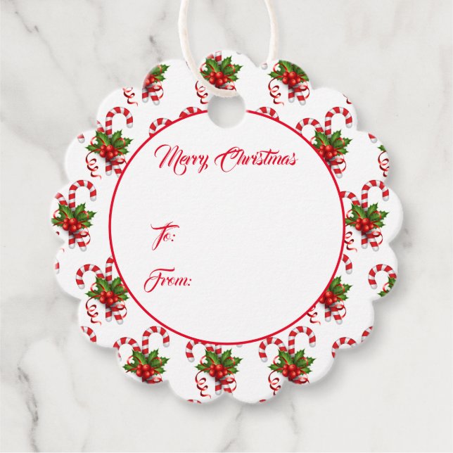 Etiqueta de regalo de navidades (Anverso)