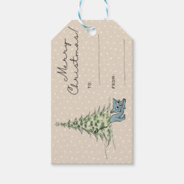 Etiqueta de regalo de navidades