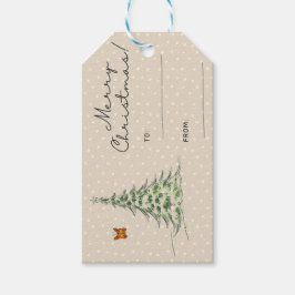 Etiqueta de regalo de navidades