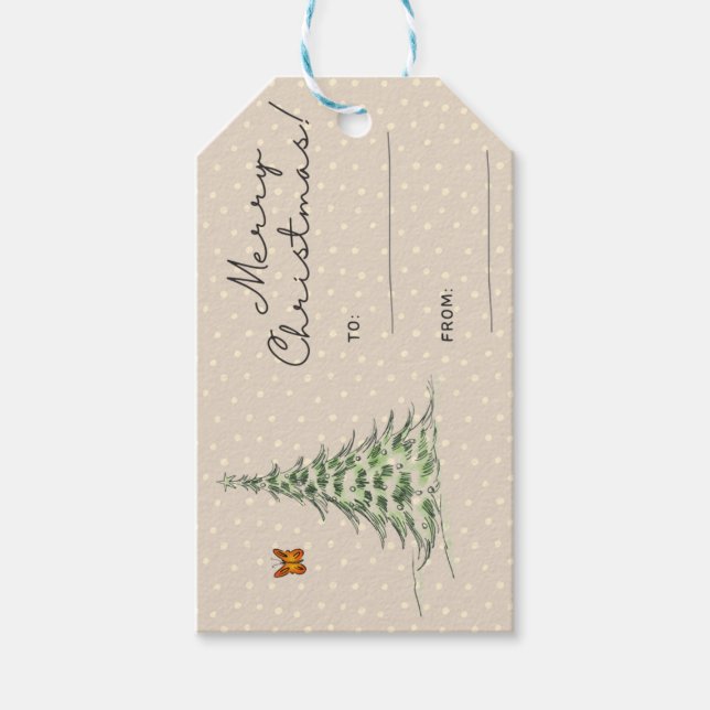 Etiqueta de regalo de navidades (Anverso)