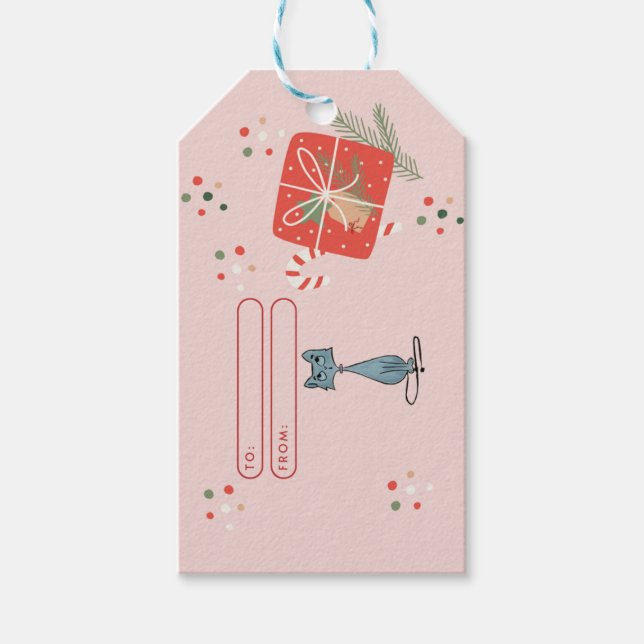 Etiqueta de regalo de navidades (Anverso)