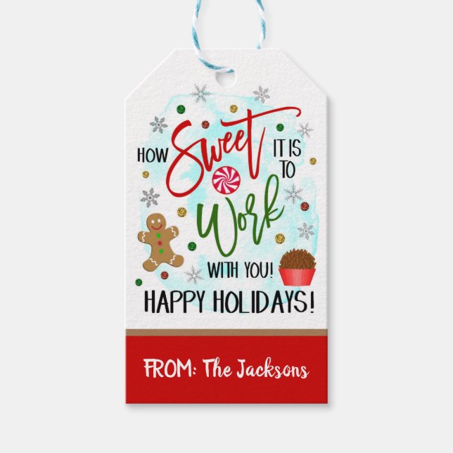Etiqueta de regalo de navidades (Anverso)