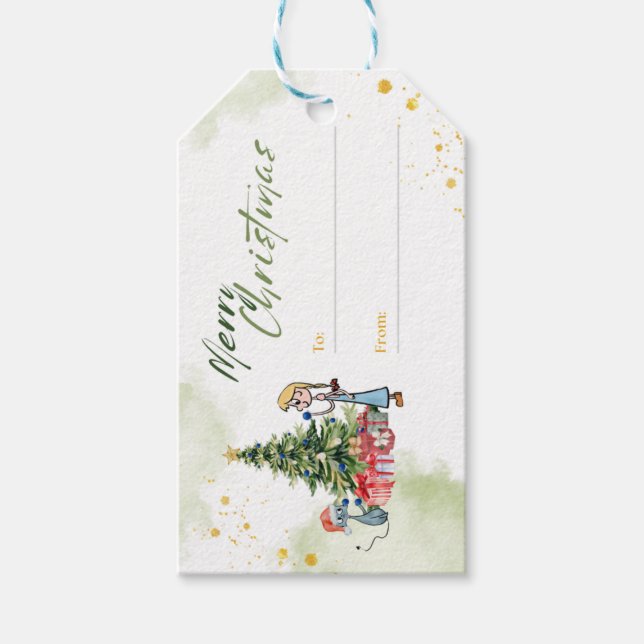 Etiqueta de regalo de navidades (Anverso)