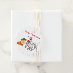 Etiqueta de regalo de navidades