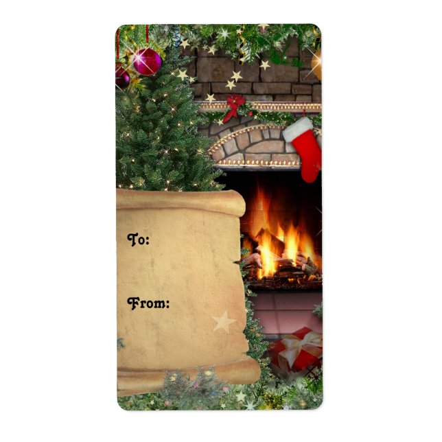 Etiqueta de regalo de navidades (Frente)