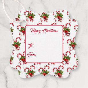Etiqueta de regalo de navidades