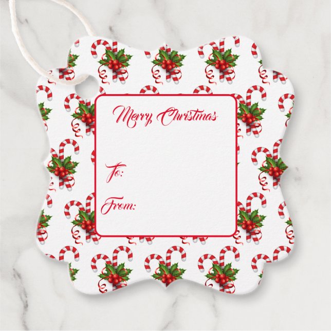 Etiqueta de regalo de navidades (Anverso)
