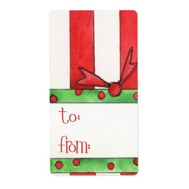 Etiqueta de regalo de navidades (Frente)