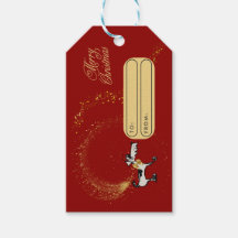 Etiqueta de regalo de navidades