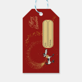 Etiqueta de regalo de navidades