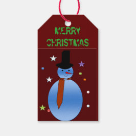 etiqueta de regalo de navidades