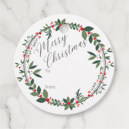 Etiqueta de regalo de navidades