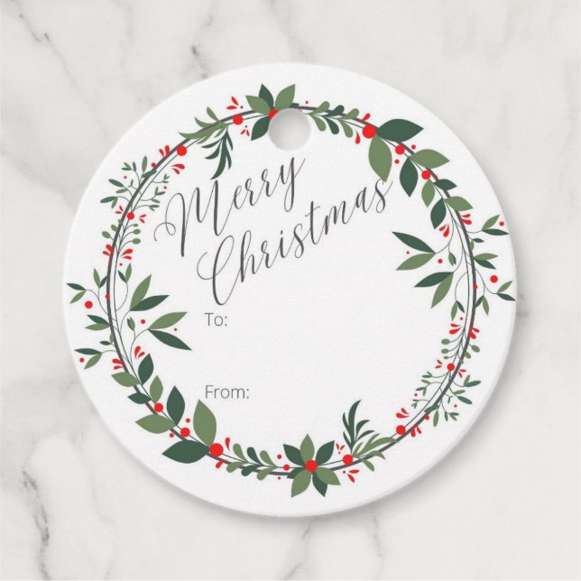 Etiqueta de regalo de navidades (Anverso)