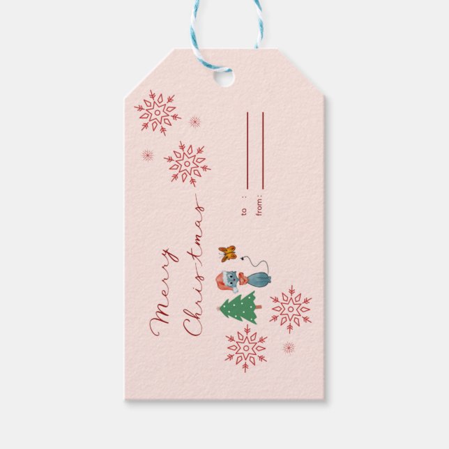 Etiqueta de regalo de navidades (Anverso)
