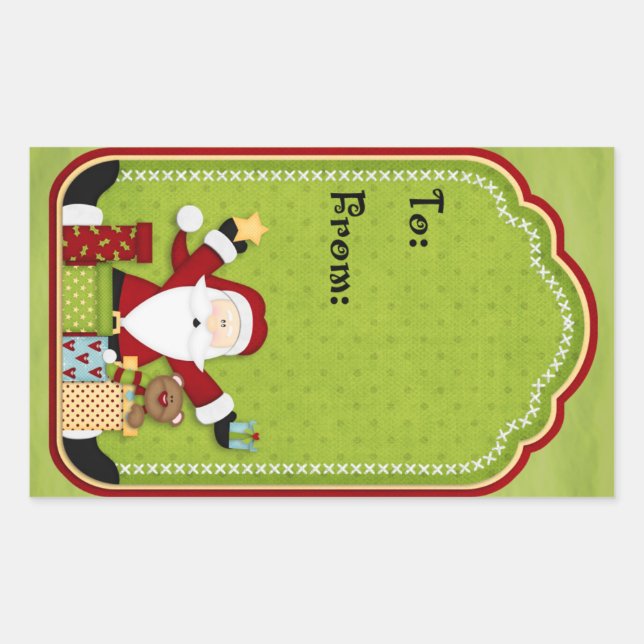 etiqueta de regalo de navidades (Anverso)