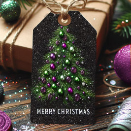 Etiqueta de regalo de navidades, arte impresionant