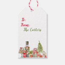 Etiqueta de regalo de Navidades con temas Nutcrack