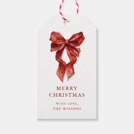 Etiqueta de regalo de Navidades de cinta de vaca r