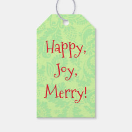 Etiqueta de regalo de Navidades de estilo vintage