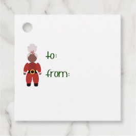 Etiqueta de regalo de Navidades de la Sra. C