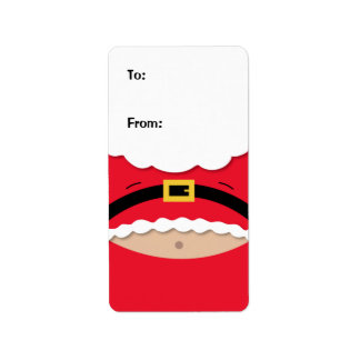 Etiqueta de regalo de Navidades divertidos