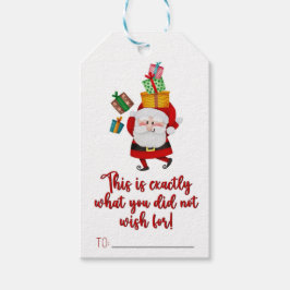 Etiqueta de regalo de Navidades divertidos