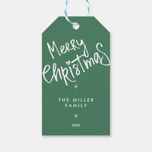 Etiqueta de regalo de navidades - Festividad (Reverso)