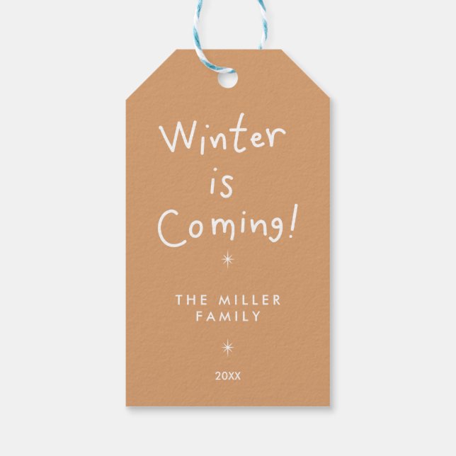 Etiqueta de regalo de navidades - Festividad (Reverso)