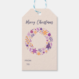 Etiqueta de regalo de Navidades minimalistas