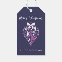 Etiqueta de regalo de Navidades mínimos