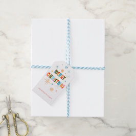 Etiqueta de regalo de NAVIDADES MODERNOS
