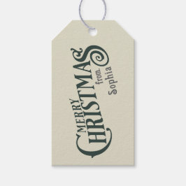 Etiqueta de regalo de Navidades personalizados - [