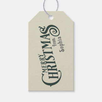 Etiqueta de regalo de Navidades personalizados - [