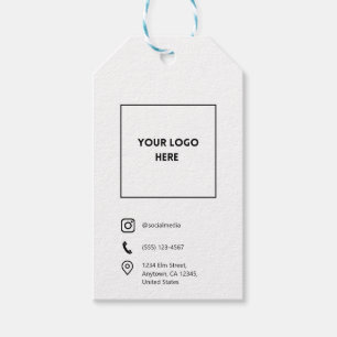 Etiqueta de regalo de negocios de personalizado