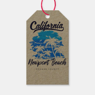 Etiqueta de regalo de Newport Beach California