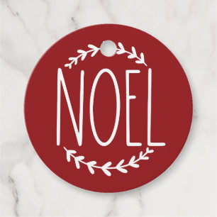 Etiqueta de regalo de Noel