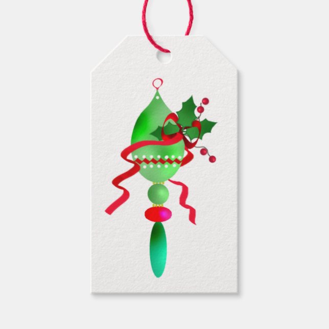 Etiqueta de regalo de ornamento (Anverso)