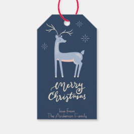 Etiqueta de regalo de Ornamentos de Navidad de Art