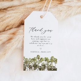 Etiqueta de regalo de palma de SAVANNAH Georgia