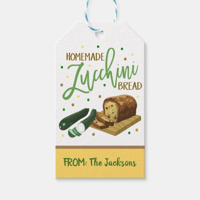 Etiqueta de regalo de pan Zucchini (Anverso)