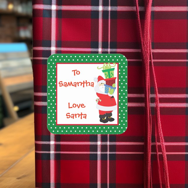 Etiqueta de Regalo de Papá Noel Personalizada  Per (Subido por el creador)