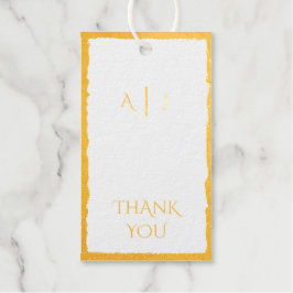 Etiqueta de regalo de papel de aluminio