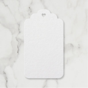Etiqueta de regalo de papel de aluminio