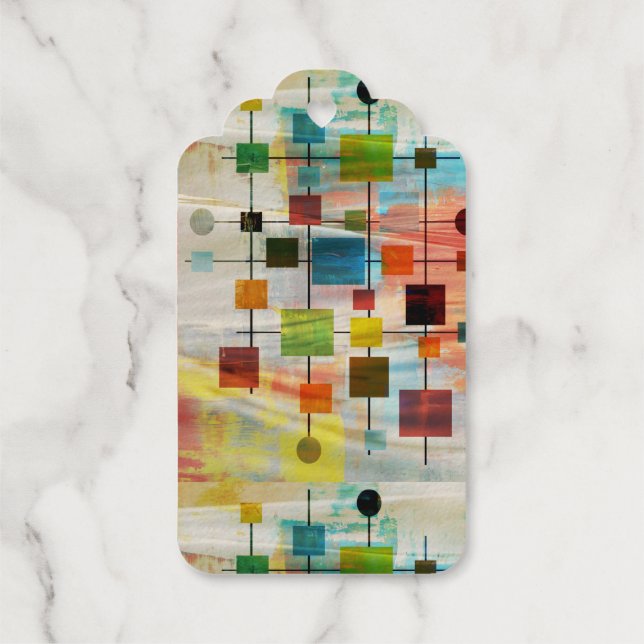 Etiqueta de regalo de papel de aluminio de mediado (Reverso)